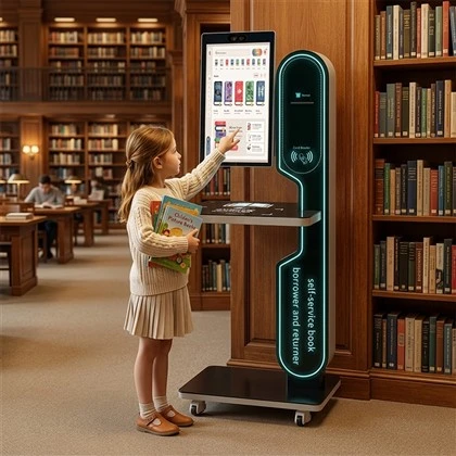 Περίπτερο συστήματος βιβλιοθήκης RFID